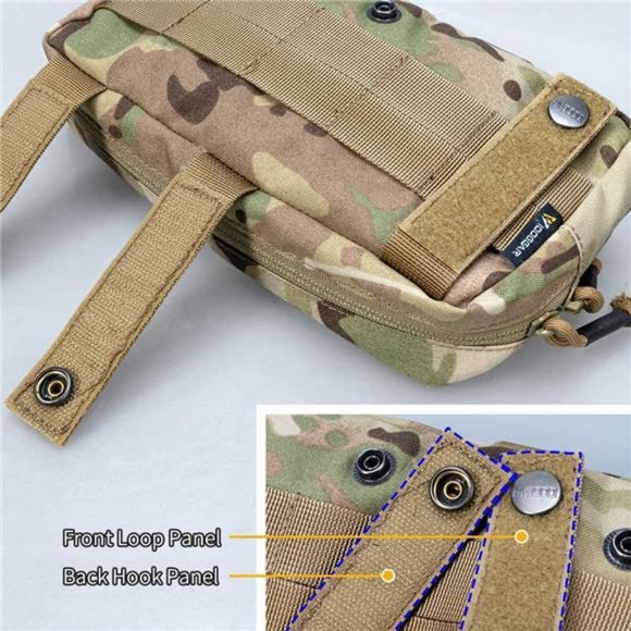 MOLLE Pouch Admin Dump Tactical Pouches Sub Abdominal Drop Carrying Kit EDC Bag - Picture 5 of 6